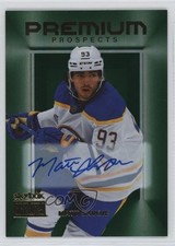 2023-24 Skybox Metal Universe Emerald 1/25 Matthew Savoie Matt #PP-8 Auto 0i47
