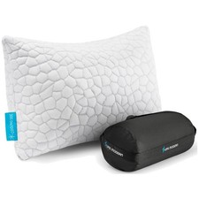 Medium Firm Travel Pillow with Washable Cover - Camping Size
