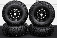 FOREMAN 500 SRA 25" QUADKING ATV TIRE ITP BLACK ATV WHEEL KIT SRAD BIGGHORN