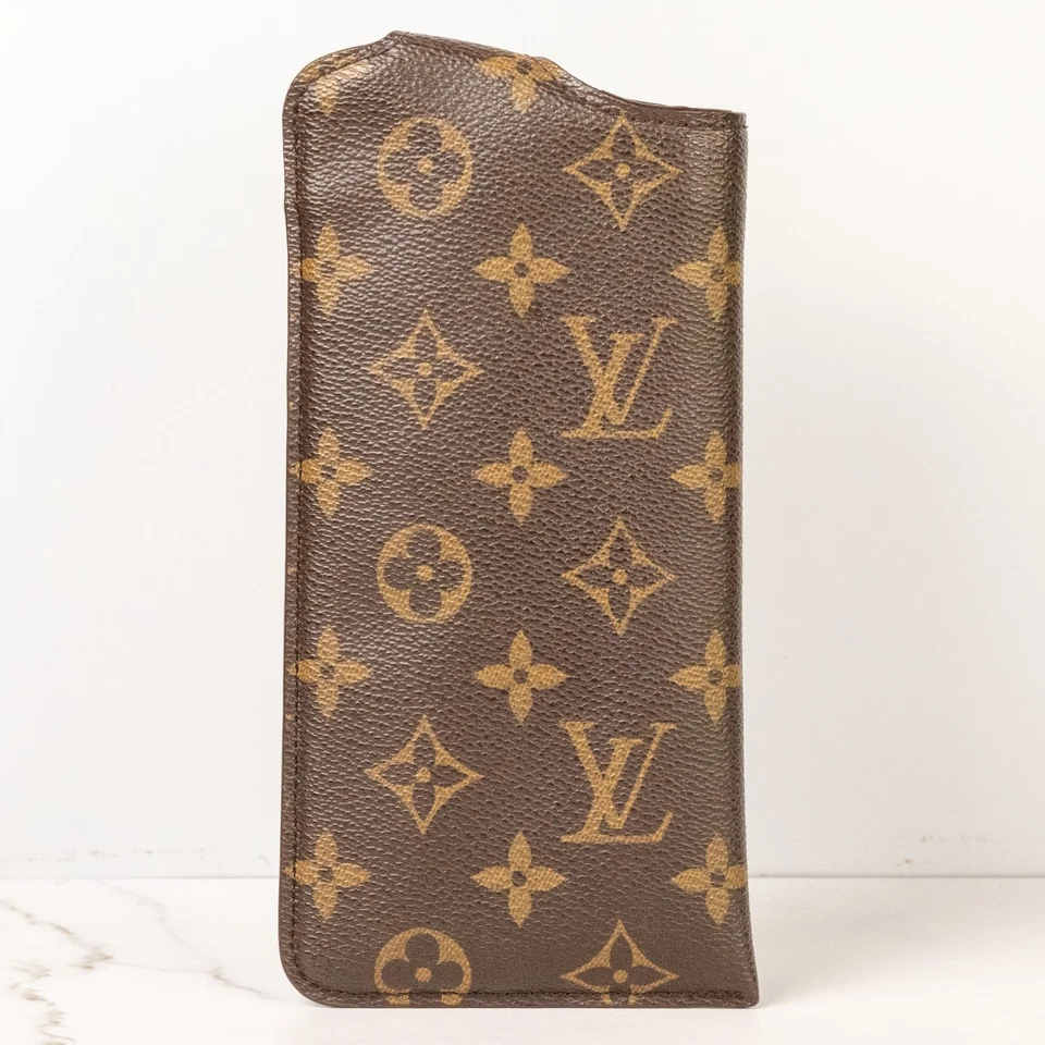 Estuche para gafas LOUIS VUITTON M66544 estuche con monograma una luneta mm con caja marrón auténtico [S] Foto 4 de 4