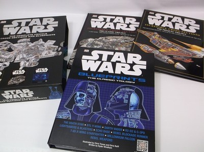 STAR WARS: The Complete Vehicle Cross-Sections and Blueprints: 2 Books + pos...