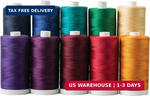Connecting Threads 100% Cotton Thread Sets - 1200 Yard Spools (Set of ...