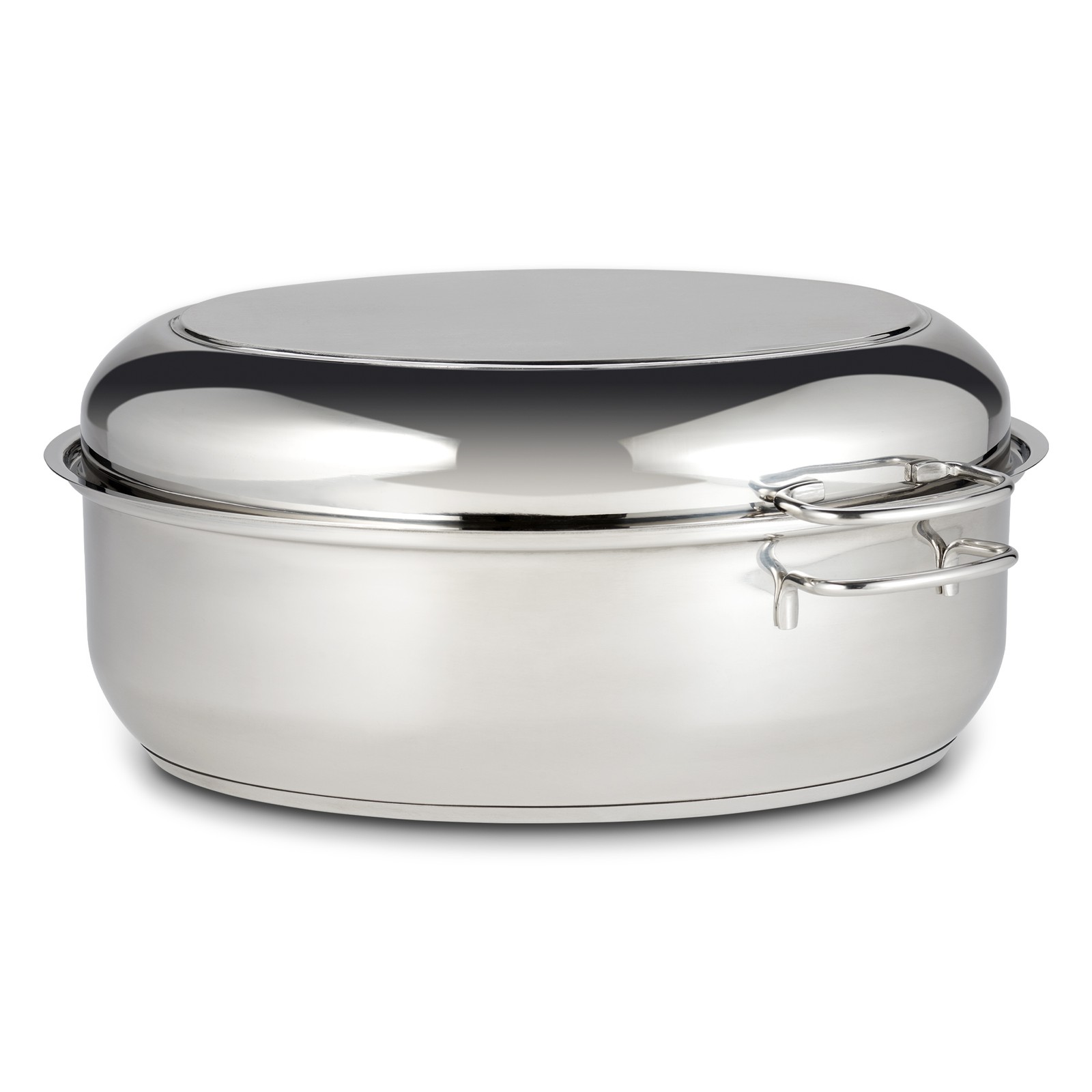 Kochtopf Bräter Aromabräter Edelstahl 2-tlg. Deckel Servierpfanne Induktion KHG