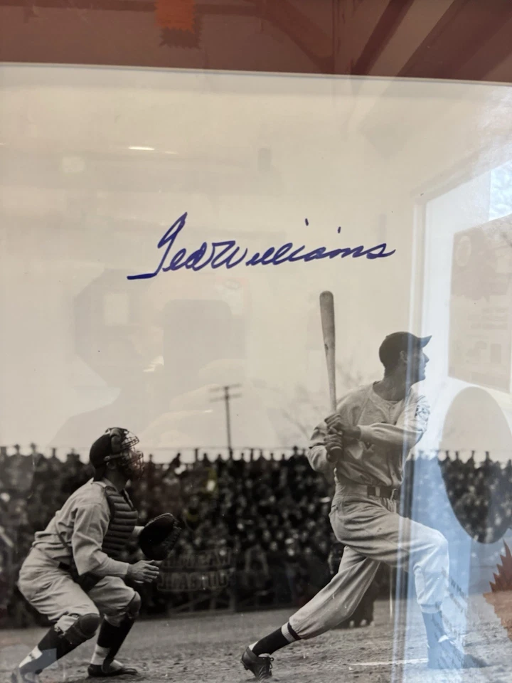 Ted Williams Signed Framed 20x24 Boston Red Sox Photo Ted Williams TW9 COA - Image 2 of 4