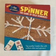 SPINNER the game of wild color dot Catalin dominoes Gamesource Ltd. Item 711