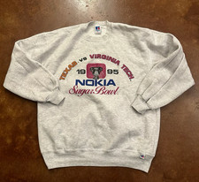 Vintage 1995 University Of Texas Sweatshirt Nokia Sugar Bowl USA Made