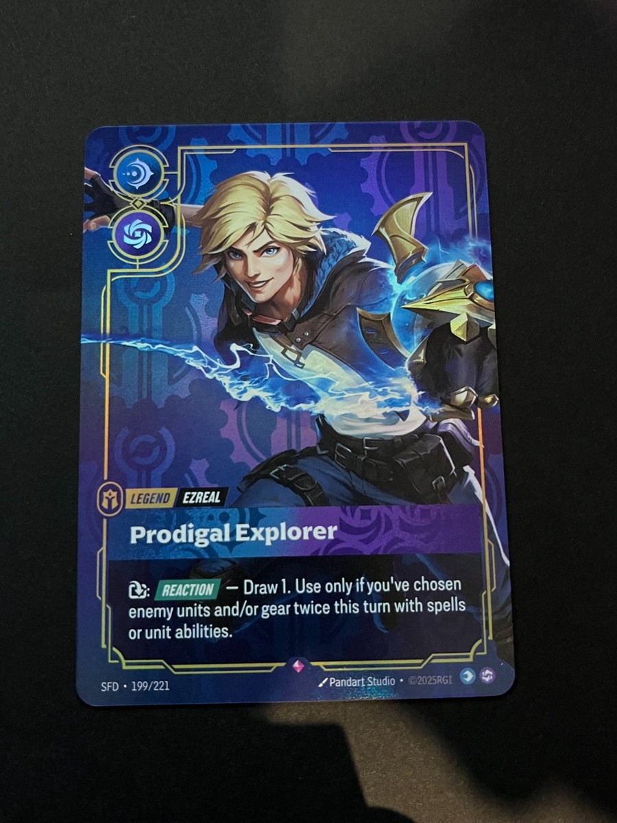 その他 Prodigal Explorer riftbound Ezreal - Prodigal Explorer SFD 199/221 Rare Spiritforged Riftbound