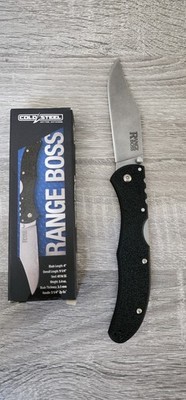 Cold Steel Range Boss Lockback Folding Knife 4'' 4034 Steel Blade Zytel Handle