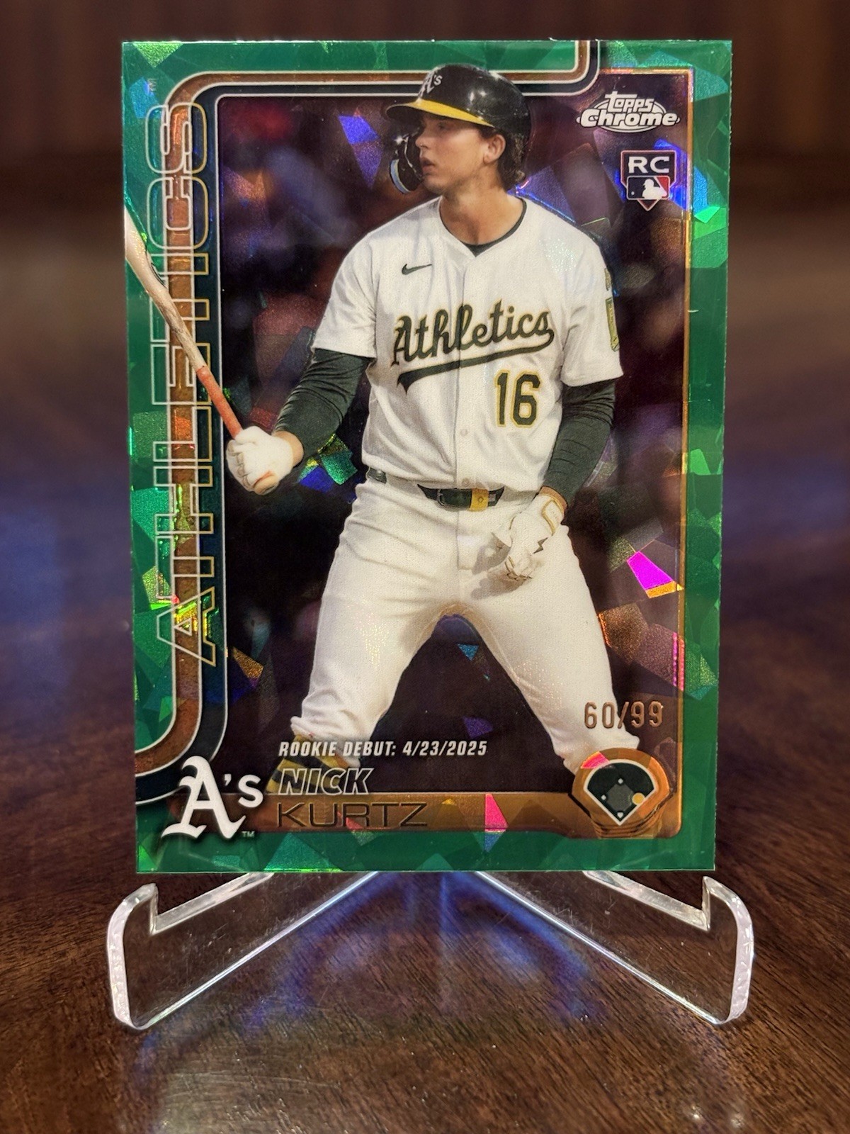 Nick Kurtz 2025 Topps Chrome Update Sapphire Edition #USC180