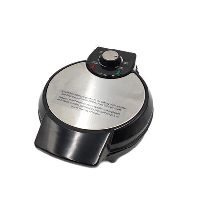 Amazon Basics Belgisches Waffeleisen runder 20cm Keramik-Antihaftplatte Waffle