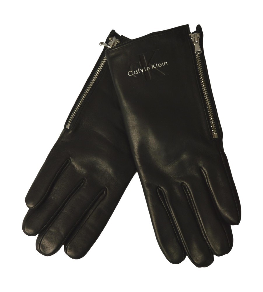 SG Damen Handschuhe CALVIN KLEIN Lederhandschuh mit Innenfutter mit Fell 21590₽