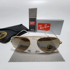 Ray-Ban RB3025 Aviator Pilot Sunglasses Gold Frame Gradient Brown Lens 58-14 mm