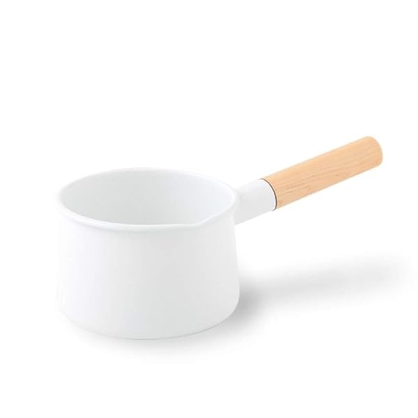 Japan Kaico Horo Enamel Ware Milk Pan 1.45L Makoto Koizumi Design Official