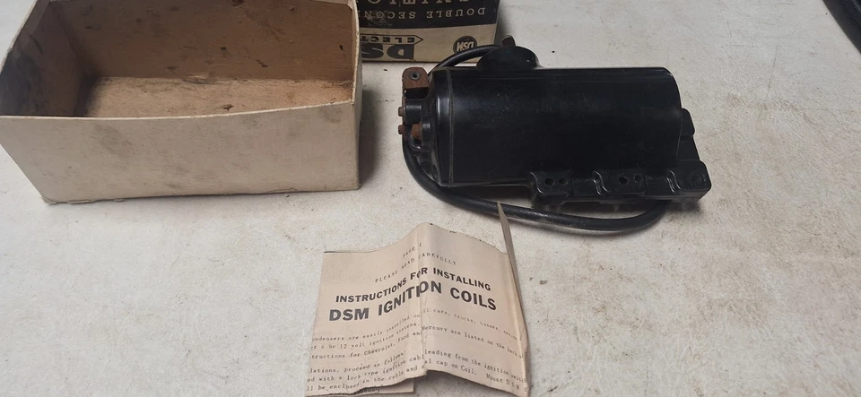 福特 36-52 雪佛兰32-52 Merc 36-41 DMS 12 伏大师老式 IGNITION COIL NOS — 第 4/4 张图片