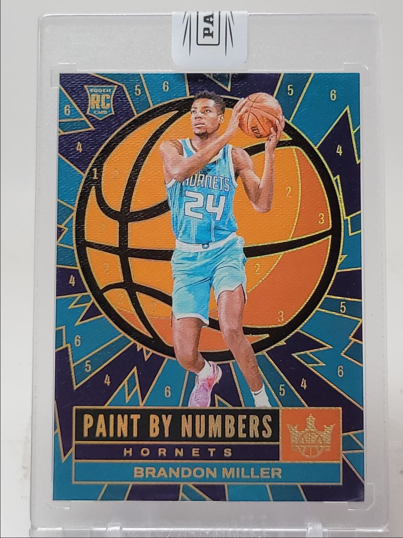 BRANDON MILLER 2023-24 COURT KINGS PAINT BY NUMBERS ROOKIE HORNETS RC Q2350