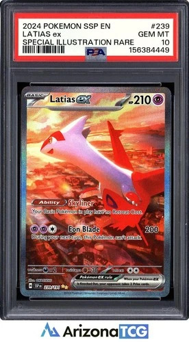 Pokemon 2024 Latias ex 239/191 SIR Surging Sparks GEM MINT PSA 10