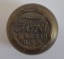 Vintage Ford Model T Brass Hub Cap Grease Dust Cap Made In Usa Original Vintage Ford Model T Brass Hub Cap Grease Dust Cap Made In Usa Original