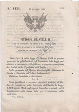 Regio Decreto 1860 VE II Codici provincie Emilia sensali agenti commercio 4451