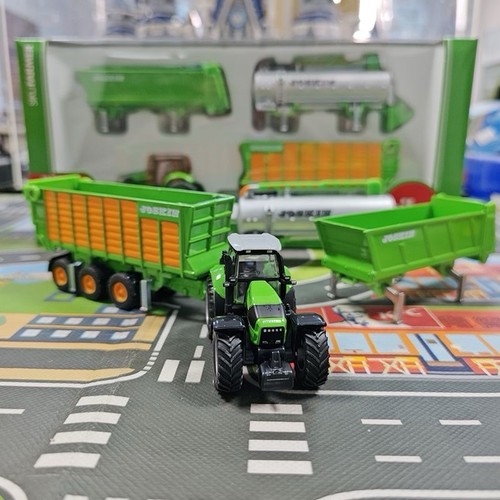 SIKU 1848 1:87 Deutz-Fahr Tractor Joskin Trailer Set - Metal Collectible Boxed - Picture 4 of 4