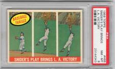 1959 Topps Baseball Set Break #468 Duke Snider HOF PSA 8 NMMT