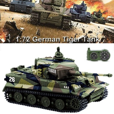 Cheerwing 1:72 German Tiger Tank Mini RC Remote Control Tank w/ Rotating Turret