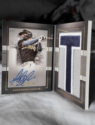 2021 Topps Luminaries Fernando Tatis Jr Letter Patch Auto Booklet 1/1