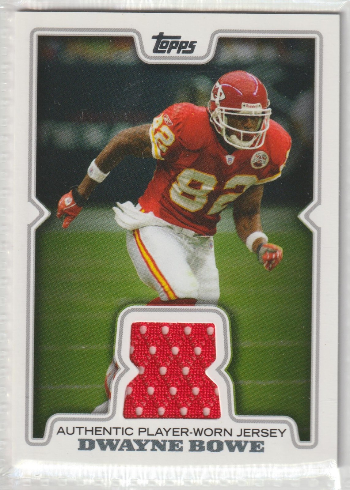 2008 Topps #R-DBO Dwayne Bowe Jersey Relics