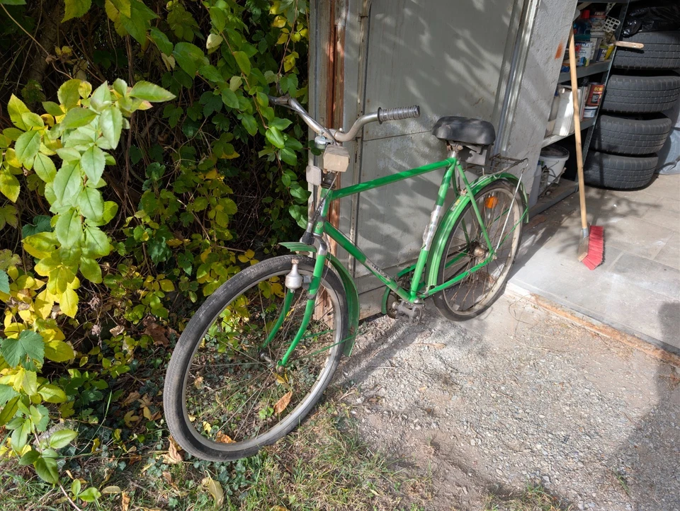 Vintage Fahrrad Grün - Zustand OK - - Bild 2 von 3