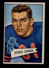1952 Bowman Small #19 George Connor Bears Lt. Crease Lower Left GD-VG LOOK! SV
