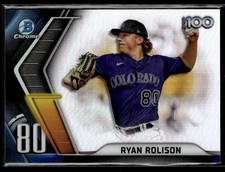 2022 Bowman #BTP-80 Ryan Rolison Bowman Scouts' Top 100 Rookie 0603D
