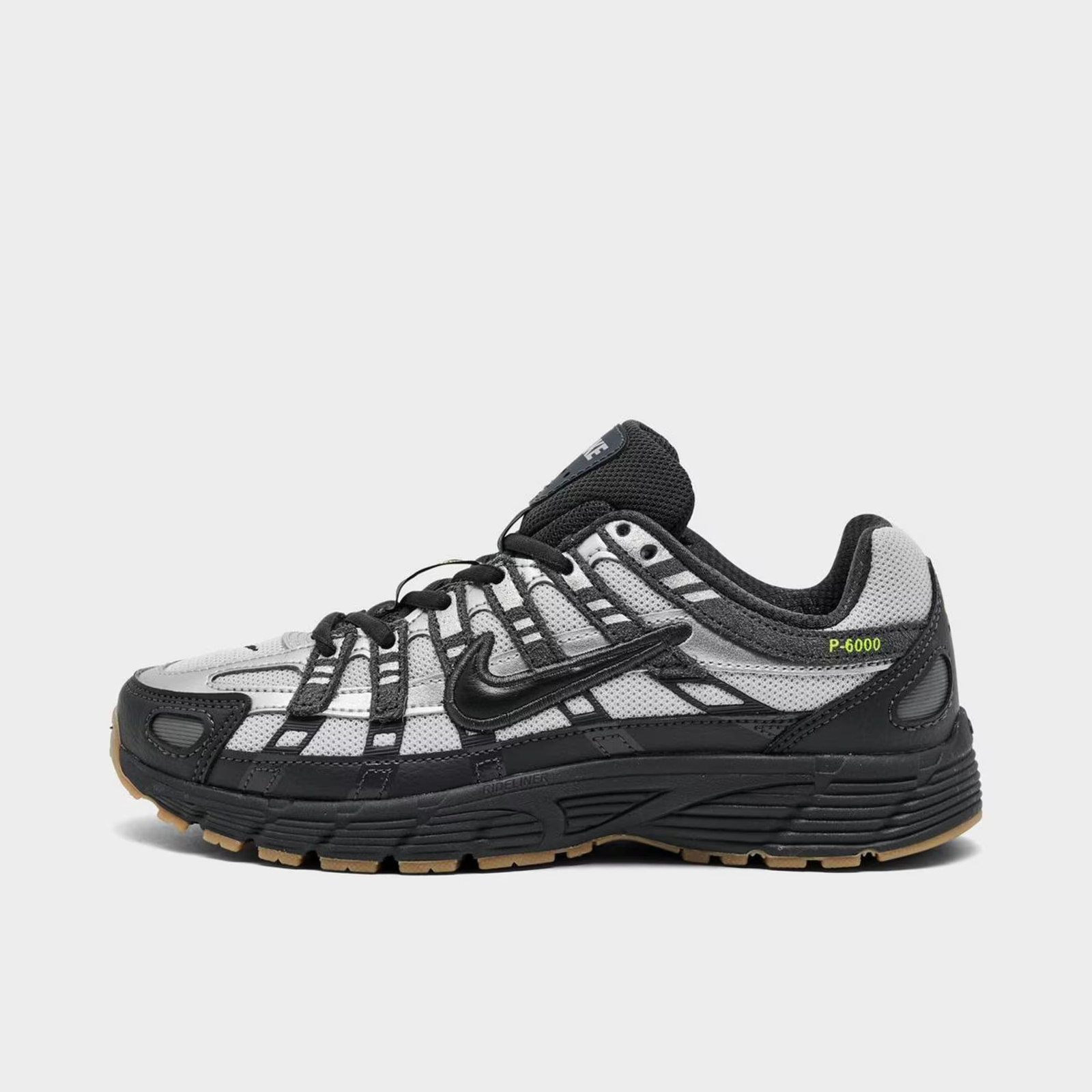 Big Kids' Nike P-6000 Casual Shoes Grey Fog/Black/Anthracite/Volt IQ0216 025