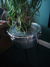 Drum Side Table 2 Feet High 15 Inches Across Looks Good 💯