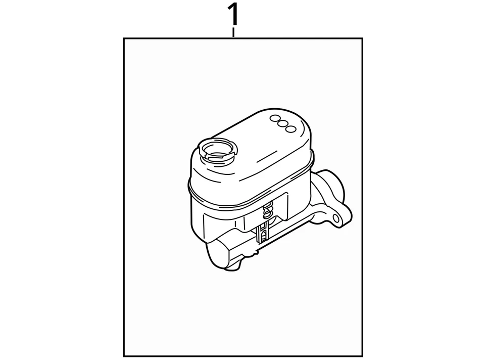 2009-2014 Ford E-350 Super Duty cilindro mestre de freio LQQ4F - Imagem 3 de 3