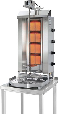 Potis GD4 Gyrosgrill Dönergrill Kebabgrill 70 kg, Erdgas oder Propangas