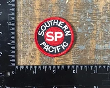Vintage SOUTHERN PACIFIC Railroad Train Railway Embroidered Sew-On Patch SP