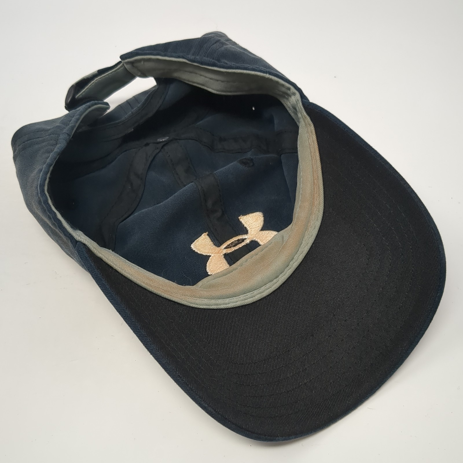Under Armour Strapback Hat Blue Large Embroidered… - image 7