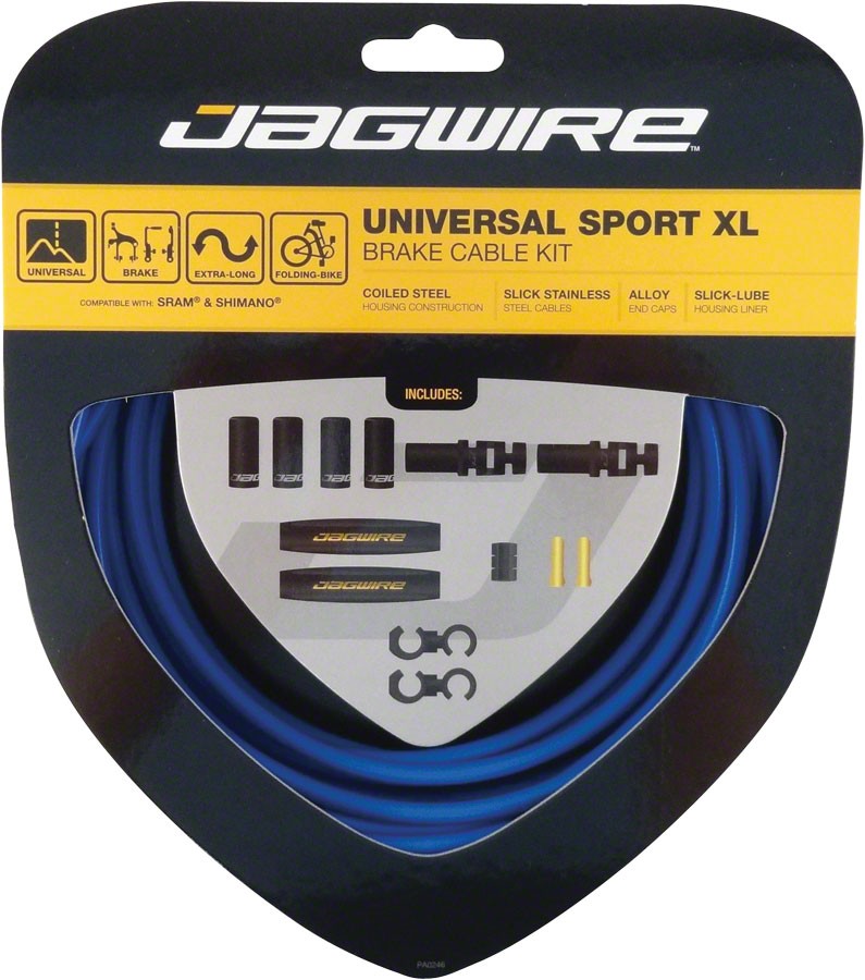 Комплект тормозных тросов Jagwire Universal Sport XL - Blue Slick Lube 3500 мм 5290₽