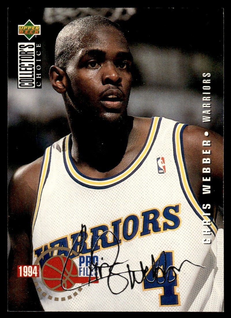 1994-95 Collector's Choice Silver Signatures #200 Chris Webber Golden State
