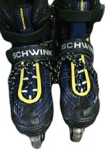 Schwinn Roller Blades Black  Blue Inline Skates Unisex Size 5-8. See Descripti