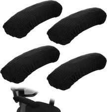 4pcs Office Chair Arm Covers Elastic Armrest Protector Slipcovers Black