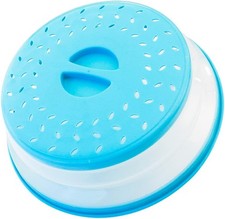 Collapsible Microwave Splatter Cover, Microwave Plate Cover With Steam Vent 8.5