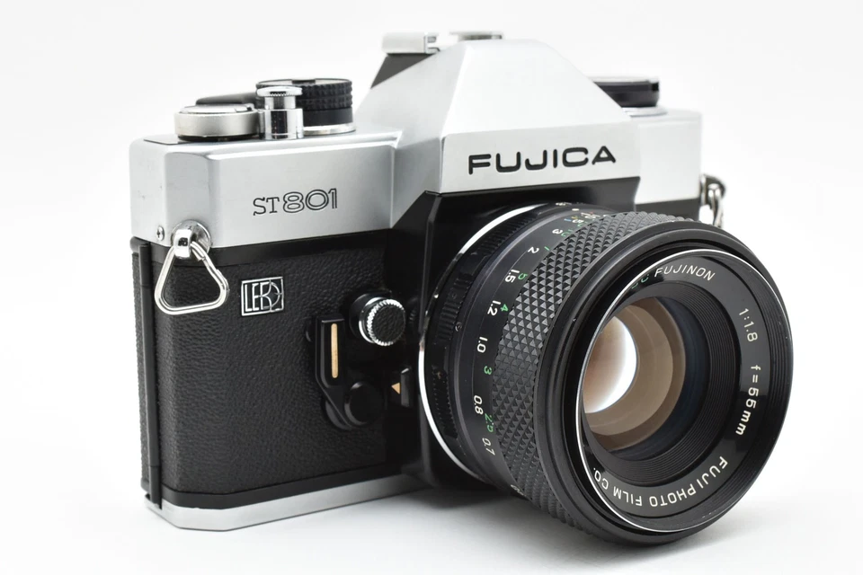 [Exc+5] Cámara fotográfica FUJICA ST 801 SLR 35 mm + EBC FUJINON 55 mm f/1,8 Japón 2624961 Foto 3 de 4