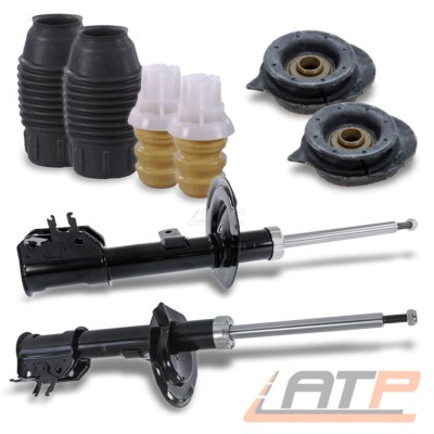 2x STOSSDÄMPFER +DOMLAGER +PROTECTION-KIT VORNE FÜR FIAT PANDA 169