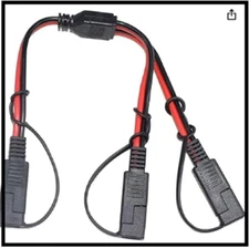 14AWG SAE DC Power Automotive Connector Cable Y Splitter 1 to 2 SAE Extension -