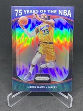 2021-22 Panini Prizm LeBron James 75 Years of the NBA Silver Prizm Lakers 71024