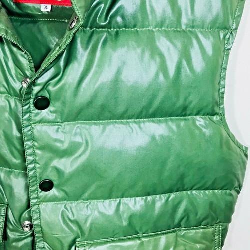Betty Smith Wear Jacket Women's Size M Sleeveless Puffer Vest Army Green Snaps - Picture 6 of 9