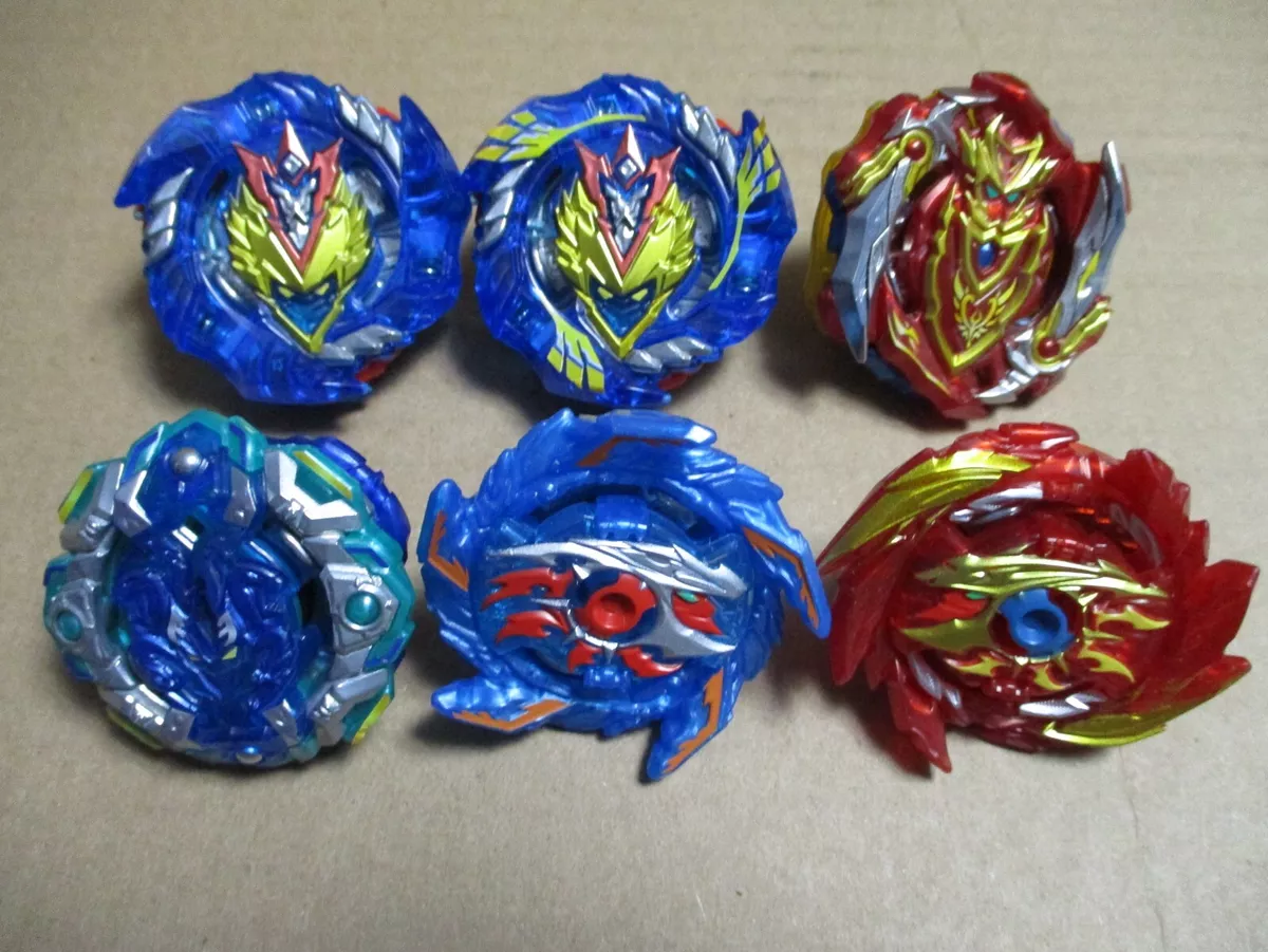 ORIGINAL REAL Beyblade Burst Lot of 6 Beyblades & 6 Launchers +