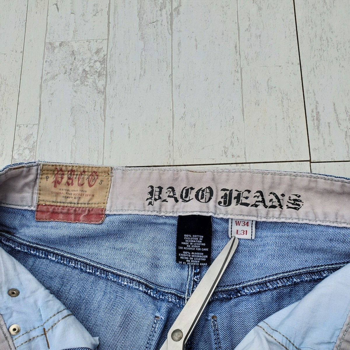 Vintage Paco Baggy 34x31 Denim Jeans Skater Loose fit Y2k