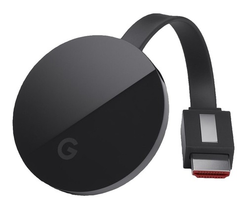 Google Chromecast NC2-6A5 Black Wireless 4K HDMI TV Wi-Fi