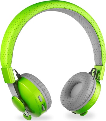 LilGadgets Untangled Pro Wireless Headphones Bluetooth Green for Kids